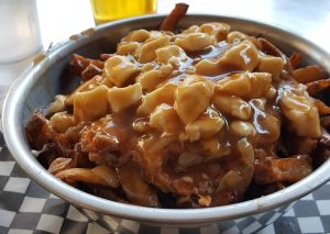 The lovely poutine. French fries with gravy and cheese. This one had pulled pork too.