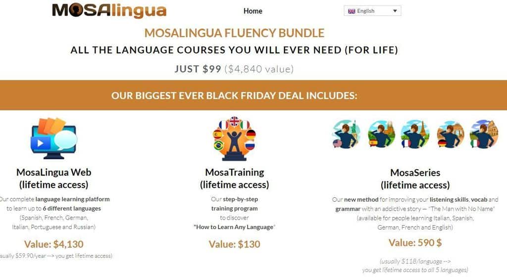 black friday mosalingua